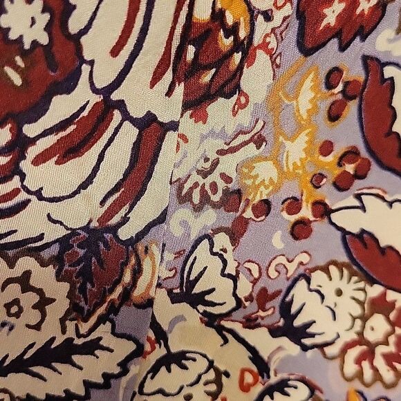 S SILENCE + NOISE ANTHROPOLOGIE FLOWY FLORAL BACK ZIP DRESS SMALL - Picture 11 of 13